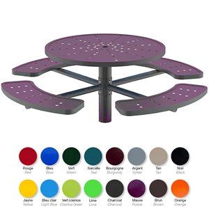 Picnic Round Table - Inground or Portable